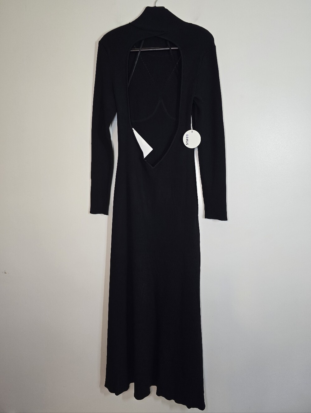 Staud Obsidian Knit Maxi Dress Black XL NWT New - Picture 8 of 13